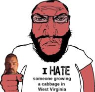 adam_van_buskirk angry balding beard cabbage closed_mouth clothes fist glasses hair i_hate irl punisher_face red_skin soyjak subvariant:science_lover text tshirt variant:markiplier_soyjak // 878x848 // 424.3KB