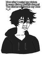 angry closed_mouth clothes discord glasses hair hoodie soyjak text twinkjak variant:chudjak // 806x1108 // 101.4KB