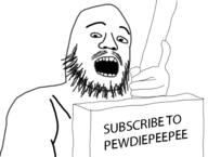 arm beard hand open_mouth pewdiepie soyjak text variant:unknown // 508x383 // 52.4KB