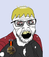 aged badge balding bloodshot_eyes clothes glasses hair mustache nate old oldfag open_mouth soot_colors soyjak soyjak_party stubble text tshirt variant:feraljak wrinkles yellow_hair yellow_teeth // 1400x1630 // 627.4KB