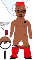angry bbc brown_eyes brown_skin bug closed_mouth clothes country ear fez flag fly glasses hat lgbt magnifying_glass mustache nsfw penis small_penis soyjak spade speech_bubble subvariant:chudjak_front text turkiye variant:chudjak // 1092x1911 // 199.1KB