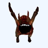 alien blood claw full_body half-life half-life_2 headcrab no_eyes no_nose open_mouth soyjak valve variant:soyak video_game // 256x256 // 28.5KB