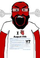 986 1560 1809 1896 1920 1945 1959 2008 angry arm august august_17 auto_generated beard clothes country glasses indonesia open_mouth red soyjak steam subvariant:science_lover text variant:markiplier_soyjak wikipedia // 1440x2096 // 622.1KB