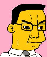 angry clothes ear frank_grimes glasses hair necktie soyjak the_simpsons variant:chudjak yellow_skin // 637x770 // 32.9KB