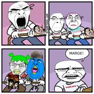 4chan andrew_graves angry anime arm ashley_graves closed_mouth clothes confused flag:transgender_pride_flag glasses green_hair hair marge multiple_soyjaks open_mouth raised_eyebrow soyjak_party stonetoss stubble text the_coffin_of_andy_and_leyley tranny tug_of_war twitter variant:bernd variant:chugsjak variant:cobson variant:feraljak video_game yotsoyba zoomer_hair // 640x640 // 295.1KB