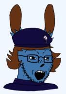 blue brown_hair discord furry glasses hair irony_server open_mouth rabbit soyjak stubble the_pastor variant:soyak whenthe // 420x594 // 56.3KB