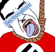 clothes hair hanging mustache name nazism nose rope sectionalism soybooru suicide teeth tongue variant:chudjak // 767x718 // 317.9KB