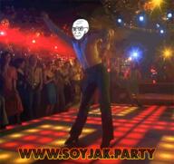 animated clothes concerned dance disco forwn glasses irl_background soyjak soyjak_party stubble variant:soyak // 400x377 // 2.6MB