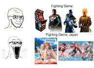 angry arm bikini bridget cape closed_mouth dc dc_comics dead_or_alive eyebrows female flag flame frown glasses guilty_gear hand hands_up injustice injustice_2 japan mask mortal_kombat ninja open_mouth place_japan raiden scorpion skull soyjak stretched_mouth stubble sub-zero subvariant:wewjak superhero superman text thing_japanese tranny trans trans_flag transgender_flag variant:soyak video_game white_background // 1736x1260 // 1.9MB