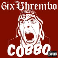 6ix9ine album_cover clothes cobbo glasses hair hat music open_mouth soyjak stubble text thrembo variant:cobson // 752x752 // 464.1KB