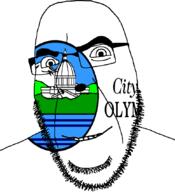 auto_generated blue capital flag glasses looking_at_you olympia open_mouth smile soyjak state stubble united_states variant:cobson washington white // 775x849 // 83.7KB