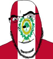 auto_generated capital flag glasses looking_at_you north_carolina open_mouth raleigh red smile soyjak state stubble united_states variant:cobson white // 775x849 // 152.8KB