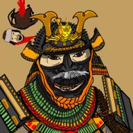 armor asian blood full_body historical history japan mongol_empire mongolia samurai thing_japanese variant:feraljak variant:impish_soyak_ears yellow_skin // 1500x1500 // 1.6MB