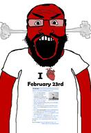 angry arm auto_generated beard clothes country february february_23 glasses open_mouth red soyjak steam subvariant:science_lover text variant:markiplier_soyjak wikipedia // 1440x2096 // 617.8KB