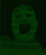 4chan a_(4chan) ascii clothes green matrix open_mouth soyjak tranny variant:alicia // 1146x1374 // 213.2KB