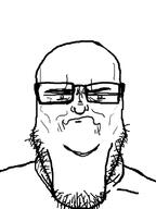 closed_mouth disappointed glasses rage_comics serious son_i_am_disappoint soyjak stubble subvariant variant:markiplier_soyjak // 600x800 // 64.2KB