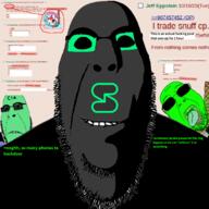 3soyjaks 4chan biting_lip central_intelligence_agency child_sexual_abuse_material closed_mouth clothes crying glasses glowie glowing glownigger goonclown green_skin greentext grey_skin hanging ominous open_mouth rope smile stubble subvariant:cobson_front2 subvariant:hornyson subvariant:hornyson_front sunglasses text tranny variant:bernd variant:cobson // 1600x1600 // 609.8KB