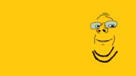 4chan glasses janny soyjak stubble variant:wholesome_soyjak wallpaper yellow // 1920x1080 // 109.4KB
