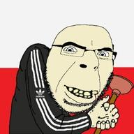 adidas clothes crooked_teeth flag happy_merchant holding_object holding_plunger plumber plunger poland polish track_suit variant:cobson // 400x400 // 114.3KB