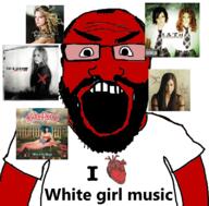 album_cover angry arm avril_lavigne balding beard clothes fume glasses hair i_heart i_love katy_perry music open_mouth red red_skin subvariant:science_lover t.a.t.u tatu_(music_group) taylor_swift text tshirt vanessa_carlton // 800x789 // 477.8KB