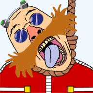 clothes eggman glasses hanging mustache open_mouth rope round_glasses sega sonic_(series) soyjak suicide tongue variant:bernd video_game white_skin yellow_teeth // 680x678 // 315.6KB