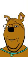 animal brown_skin cartoon collar dog ear glasses scooby_doo smile snout soyjak stubble subvariant:wholesome_soyjak variant:gapejak // 600x1200 // 39.9KB
