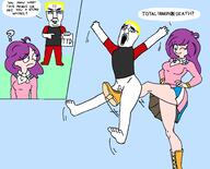 ballbusting cartoon closed_mouth clothes cock_and_ball_torture coco_(ongezellig) confused femdom genital_torture hair kicking_balls naked nate nsfw ongezellig open_mouth or_are_you_a_stupid_whore pain penis purple_hair redraw skirt smile smirk smug soyjak soyjak_party total_tranny_death tranny trans_rights ttd variant:chudjak white_skin wink winking yellow_hair // 1967x1591 // 86.3KB