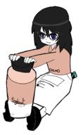 anime arm female full_body hair nintendo rozen_maiden shoe sitting souseiseki soy soyjak soylent variant:soytan video_game // 847x1375 // 99.7KB