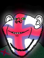 ear faroe_islands flag:faroe_islands glowing smile soyjak stubble swede_(artist) text variant:impish_soyak_ears // 598x800 // 214.6KB
