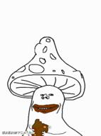 animated arm corn eating food hand holding_object merge mushroom poop poyopoyo shroomjak smile soyjak stinky tonton variant:impish_soyak_ears // 295x400 // 172.9KB