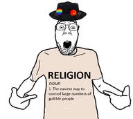 arm atheism clothes communism fedora glasses hammer_and_sickle hand hat lgbt merge open_mouth pointing soyjak stubble text tshirt variant:bernd variant:shirtjak // 648x581 // 79.4KB
