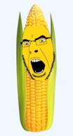 angry corn food glasses objectsoy plant soyjak stubble variant:cobson // 840x1551 // 610.3KB