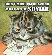 animal cat drawing louis_wain meta:tagme pencil variant:markiplier_soyjak // 507x540 // 54.9KB