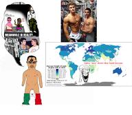 2soyjaks brown_skin fit_(4chan) flag glasses hair irl italy jeff_seid laughing map monarchy mustache naked nazism nsfw open_mouth penis soyjak speech_bubble statistics subvariant:chudjak_front swastika underpants variant:chudjak variant:soyak widows_peak // 2048x1780 // 1.7MB