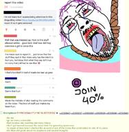 4chan bloodshot_eyes crying dead flag glasses greentext hair hanging mustache open_mouth purple_hair reddit rope screenshot soyjak stubble suicide text tongue tranny variant:gapejak_front yellow_teeth // 764x780 // 356.9KB