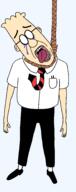 arm clothes crying dilbert ear full_body glasses hand hanging leg necktie open_mouth rope soy_parody suicide suit tshirt variant:bernd white_skin // 1074x2709 // 91.1KB
