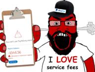 angry arm beard cap clipboard clothes fume glasses hand hat holding_object i_love open_mouth paypal phone red_skin soyjak_holding_phone text variant:science_lover // 1151x871 // 433.4KB