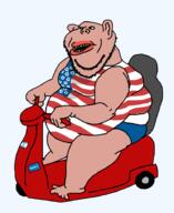 amerimutt arm belly blue_pants breasts brown_skin clothes driving ear fat flag:israel flag:united_states foot full_body hand leg lips mcdonalds mobility_scooter mutt open_mouth redraw sleeveless_shirt soyjak star_of_david stubble subvariant:impish_amerimutt variant:impish_soyak_ears walmart wheel // 749x916 // 34.3KB