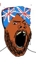 angry beard bloodshot_eyes british brown_skin clothes country europe flag hat islam mustache open_mouth soyjak turban united_kingdom variant:gapejak // 600x976 // 525.5KB