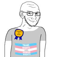 award bait closed_mouth clothes flag flag:transgender_pride_flag glasses smile smug stubble teethext trans_rights variant:soyak // 600x600 // 70.8KB