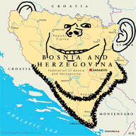 albania bosnia country croatia ear map montenegro serbia smile soyjak stubble text variant:impish_soyak_ears // 1000x1000 // 282.0KB
