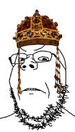 angry crown glasses jewelry open_mouth soyjak stubble variant:gapejak // 600x1058 // 237.2KB