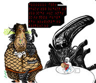 alien alien_(movie) baby crying full_body gas horror monster movie predator predator_(movie) sci-fi skeleton soyjak stinky stubble subvariant:hornyson subvariant:nucob total_nigger_death tranny variant:cobson variant:gapejak variant:impish_soyak_ears variant:markiplier_soyjak variant:soyak video_game xenomorph // 1934x1670 // 761.6KB