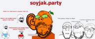 angry baby brain clothes crying diaper double_chin ear froot froot_(user) glasses leaf name_tag neutral orange_skin sad soyjak_party tinted_glasses trubble variant:cryboy_soyjak variant:feraljak variant:gapejak variant:markiplier_soyjak // 2500x1034 // 438.2KB