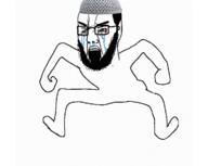 angry animated arm beard bloodshot_eyes crying foot glasses hair hand islam jump leg open_mouth tantrum taqiyah thick_eyebrows variant:chudjak // 587x468 // 234.7KB