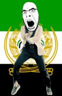 afghanistan angry animated country dance flag gangnam_style glasses northern_alliance open_mouth pashto_text soyjak stubble variant:cobson // 300x460 // 517.2KB