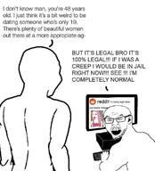 age_of_consent angry arm buff comic computer cunt ear femjak glasses hand hoe keyboard merge open_mouth reddit slut soyjak stubble text variant:feraljak variant:zoomer_on_computer website whore wojak // 720x793 // 58.7KB