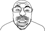 bald forehead_lines glasses lips mustache open_mouth raised_eyebrow squinting stubble template thumbnail traced variant:unknown youtube youtuber // 1024x714 // 32.5KB