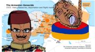 2soyjaks armenia armenian_genocide brown_skin chud closed_mouth clothes country ear fez flag glasses hanging hat map open_mouth rope soyjak stubble subvariant:chudjak_front suicide tongue turkiye variant:bernd variant:chudjak yellow_teeth // 899x497 // 470.8KB