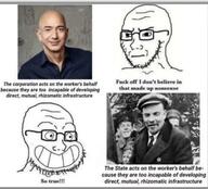 amazon calarts closed_mouth comic communism concerned frown glasses jeff_bezos lenin meta:missing_variant smile so_true soyjak stubble text thing_japanese // 750x678 // 61.9KB